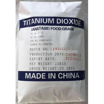 Anatase -Titan -Dioxid -Lebensmittelqualität für Farbmittel